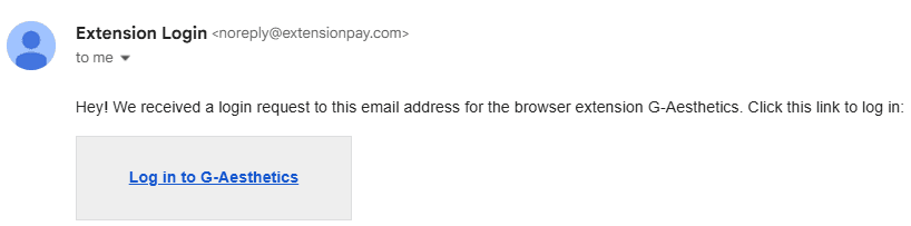 G-Aesthetics E-Mail confirmation
