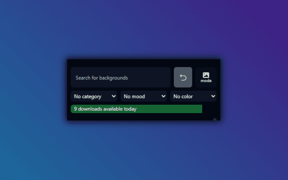 Background Search Filter of G-Aesthetics